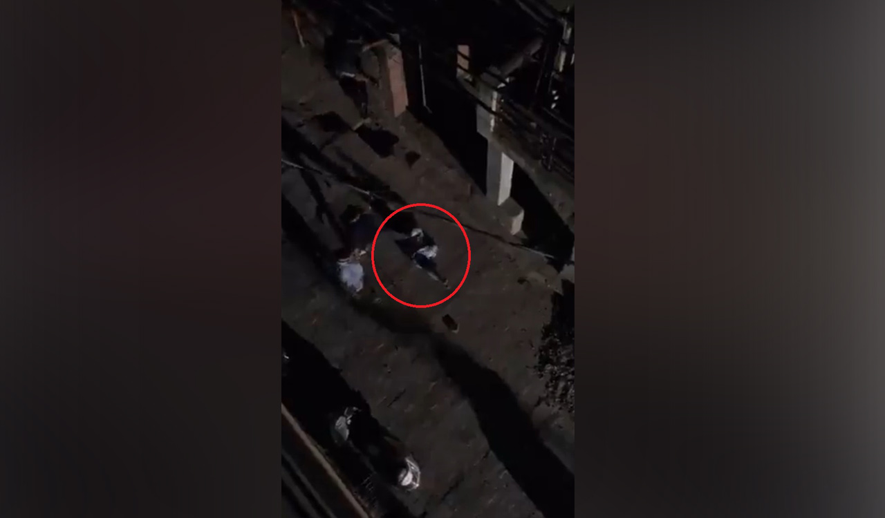 Watch: Lucknow Police begin probe into video showing man being thrown off terrace