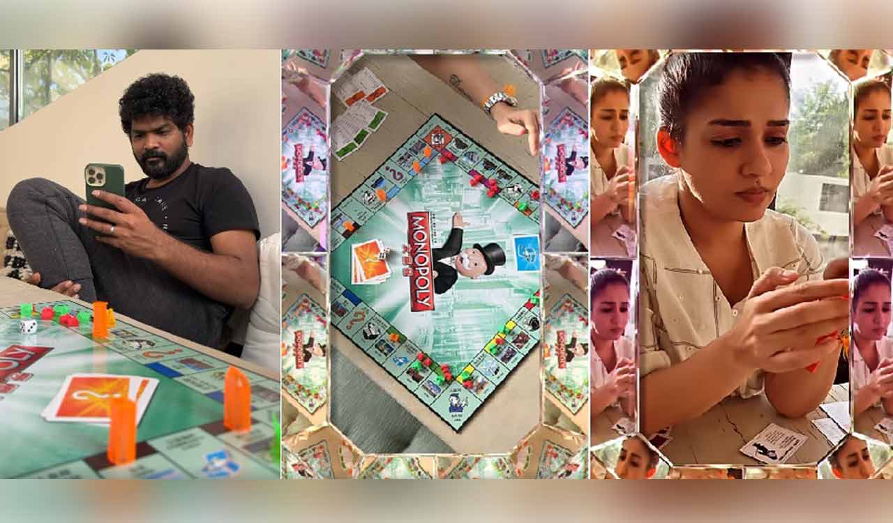 Nayanthara and Vignesh Shivan enjoy monopoly together