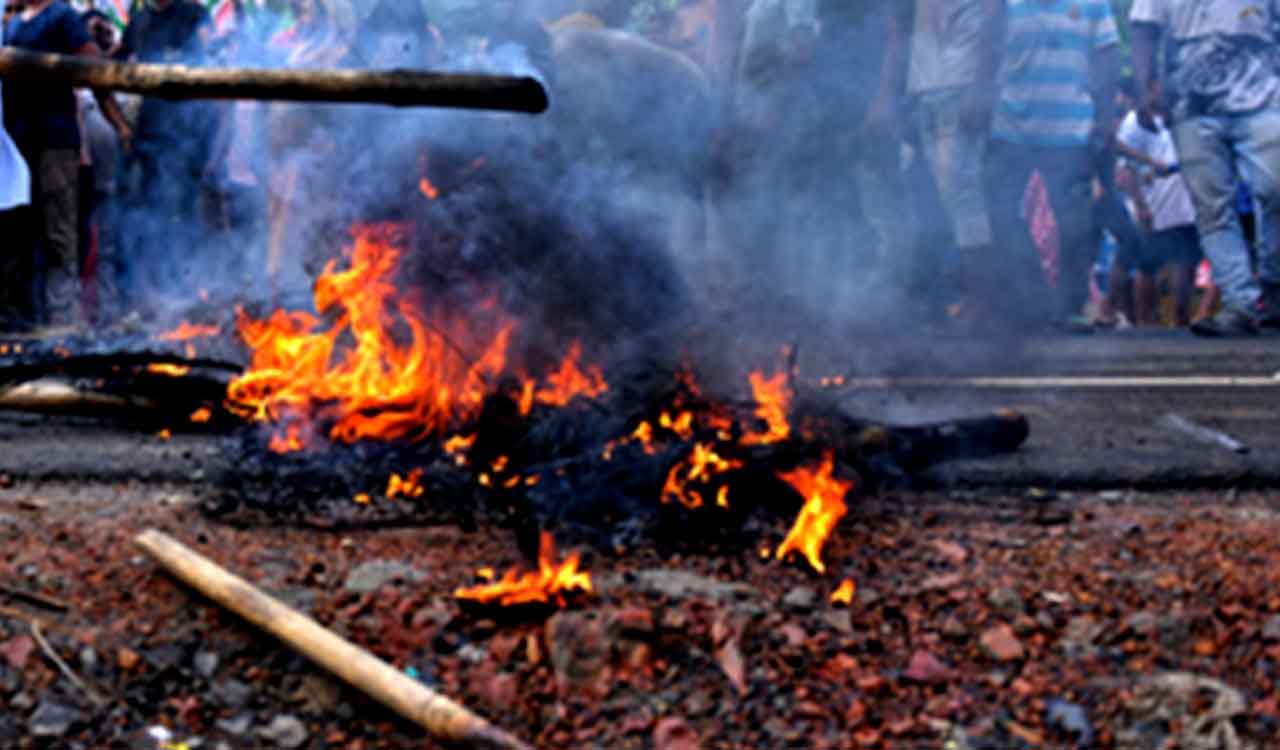 Post-poll violence in Bengal’s Murshidabad continues, shops set on fire