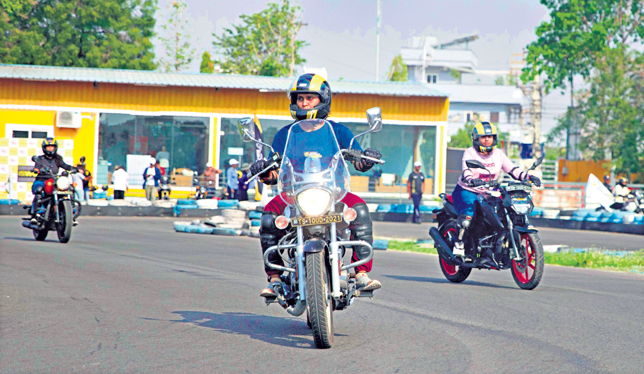 Hyderabad: Royal Brothers, MBSI help women rev it up