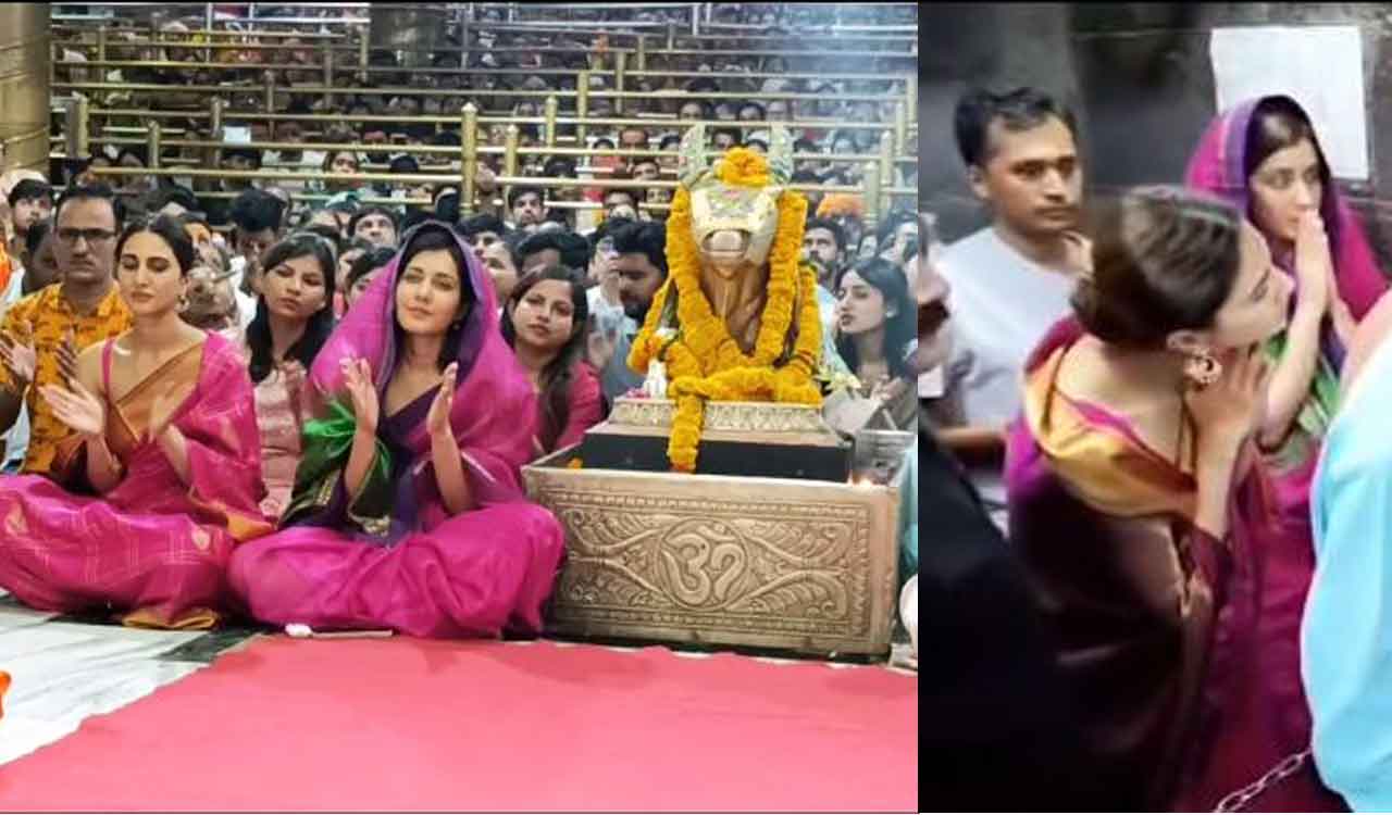 Raashii Khanna, Vaani Kapoor seek blessings at Mahakaleshwar temple in Ujjain