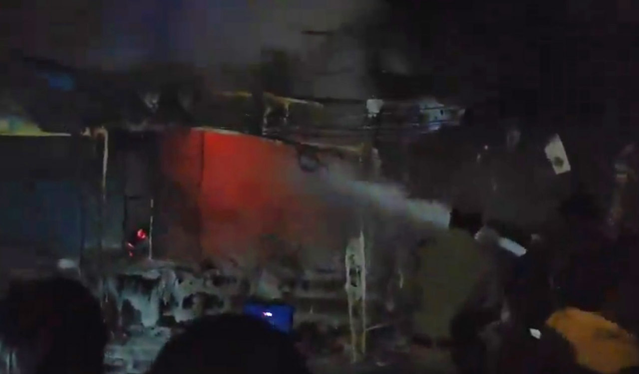 Sangareddy: Footwear shop gutted in fire accident in RC Puram