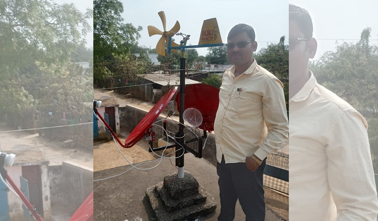 Kothagudem: Govt teacher develops satellite antenna giving boost to digital education
