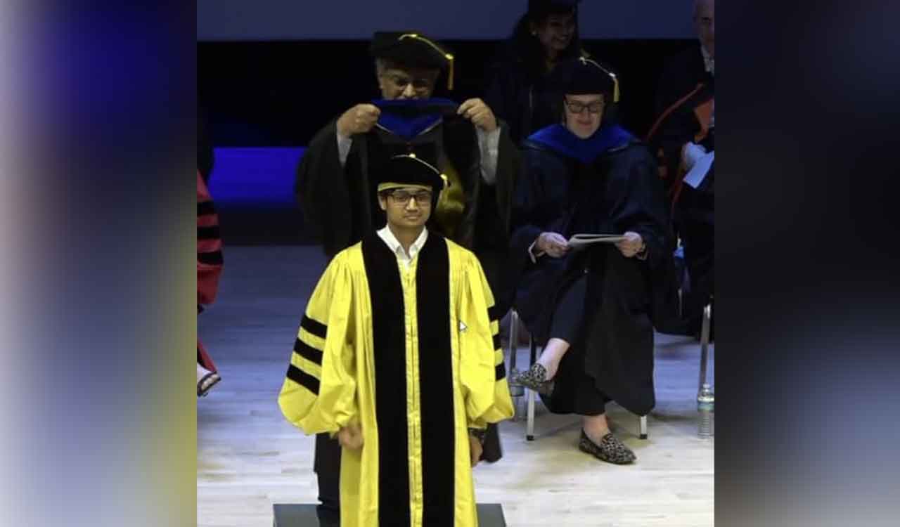 Son of illiterate tribals from Telangana secures PhD, high paid job in US