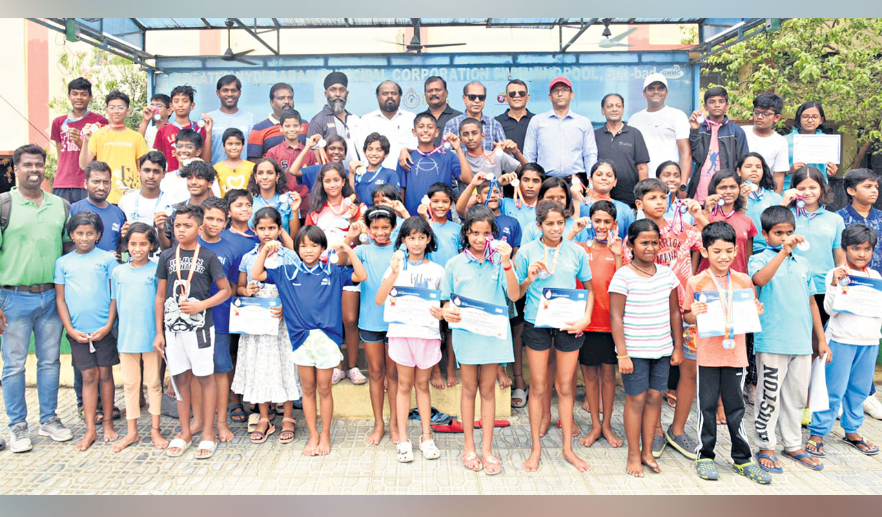 Vedanth triumphs in 7H sports foundation swimming championship
