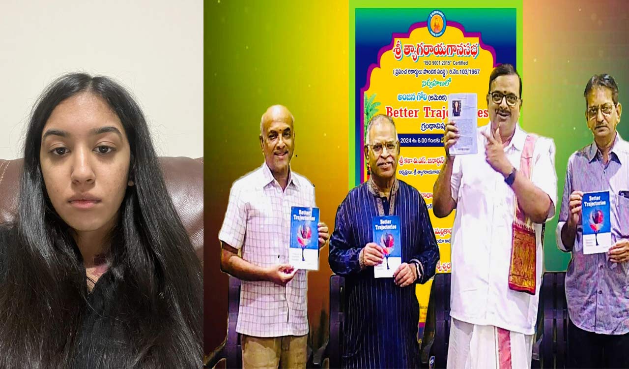 Hyderabad: Teen Author Anjana Goli launches her book ‘Better Trajectories’