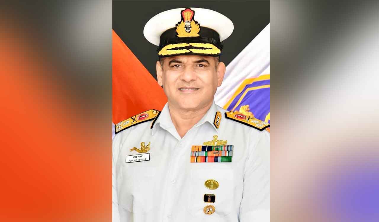 Vice Admiral Sanjay Bhalla assumes charge as chief of personnel of Indian Navy