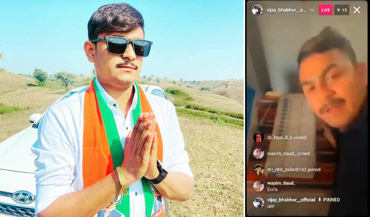 Watch: BJP neta live-streams voting from Gujarat, says ‘EVM belongs to my father’; EC orders repolling