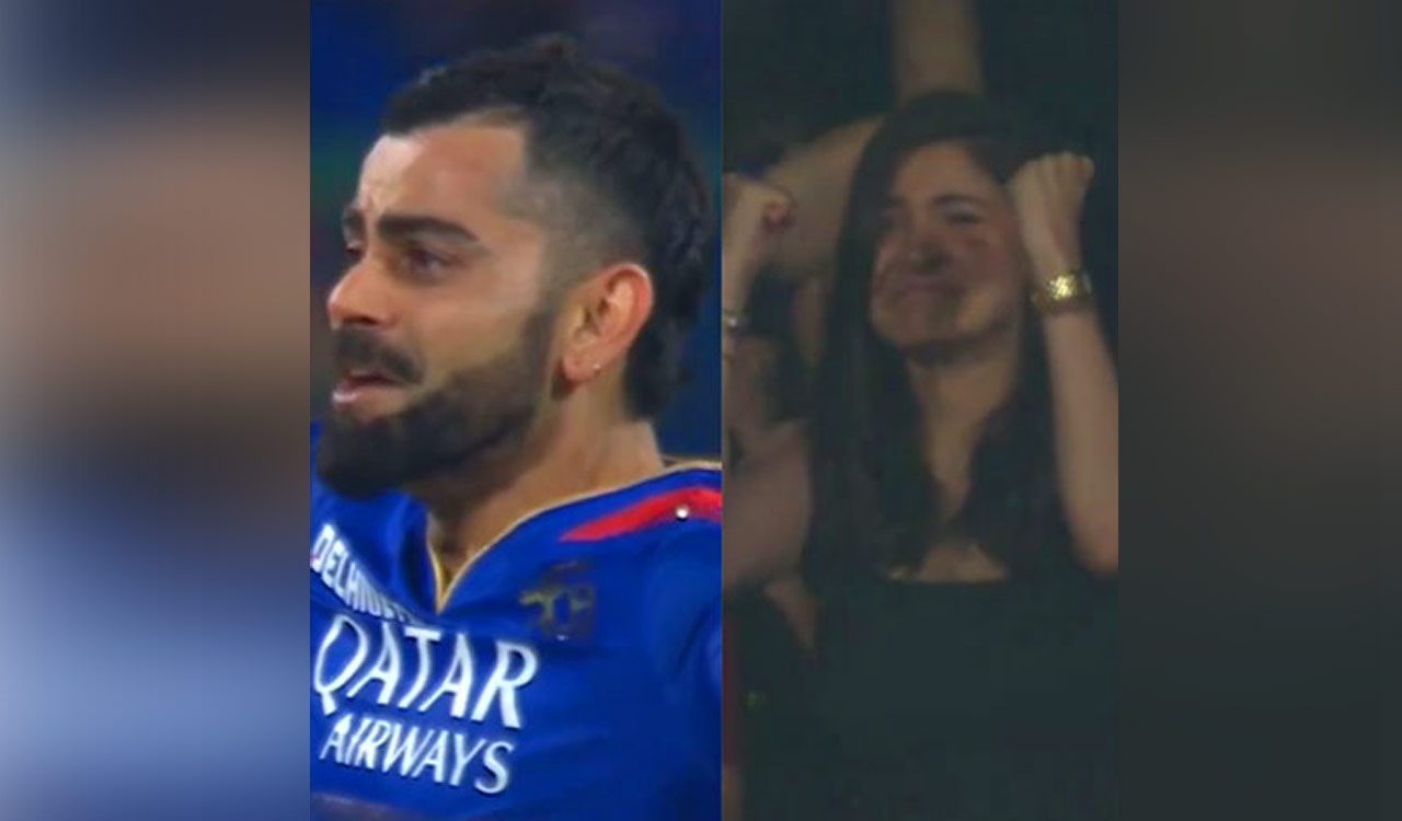 Watch: Virat Kohli and Anushka Sharma get emotional as RCB secures playoff spot