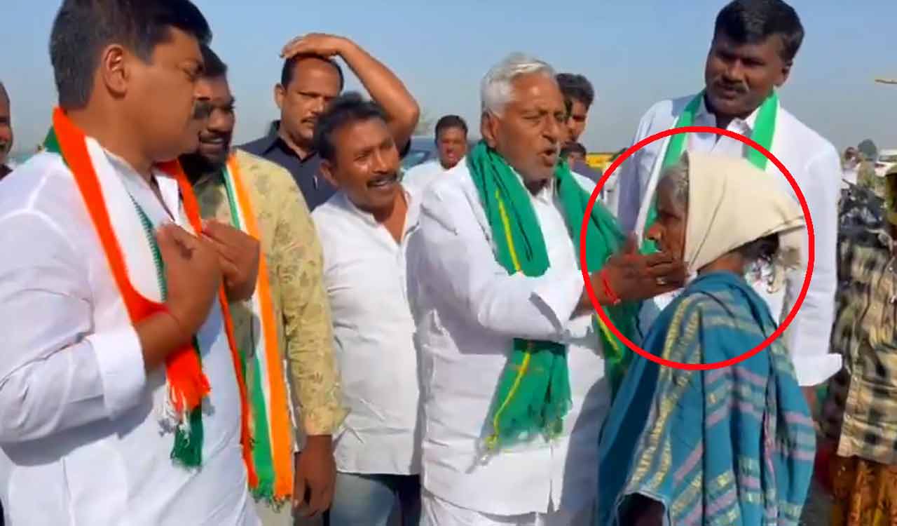 Watch: Telangana Congress candidate Jeevan Reddy slaps woman