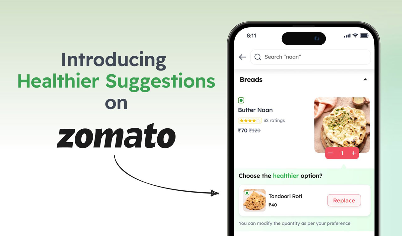Zomato CEO encourages healthier eating: “choose roti over naan”