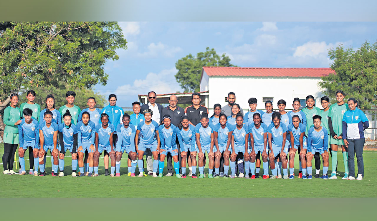 Indian women’s football team starts preparation in Hyderabad-Telangana ...