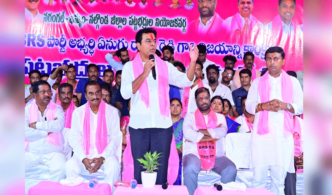 KTR asks graduate voters to choose between gold medalist, blackmailer