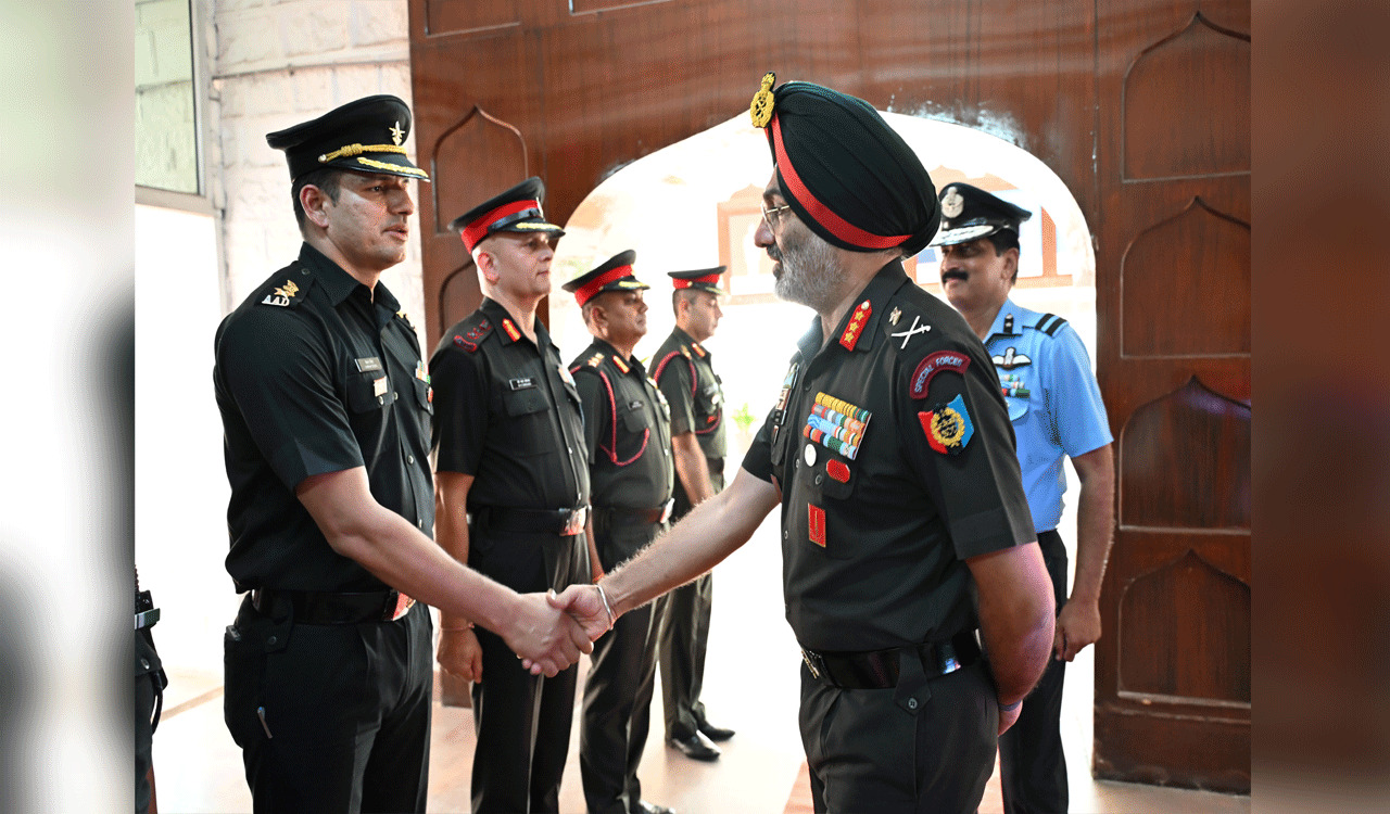 DG NCC visits AP&TS Directorate, emphasizes cadet’s role in nation building