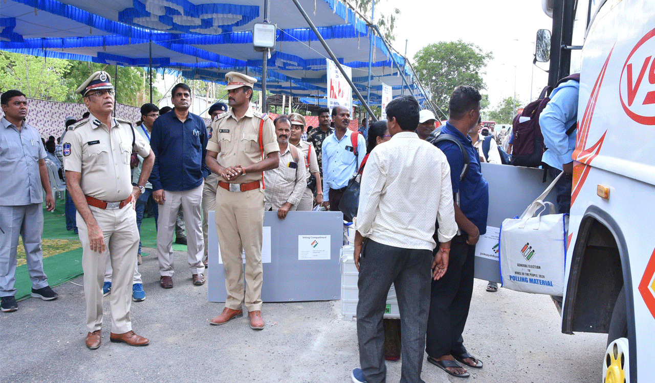 Drone patrolling units in Maoist infected polling locations