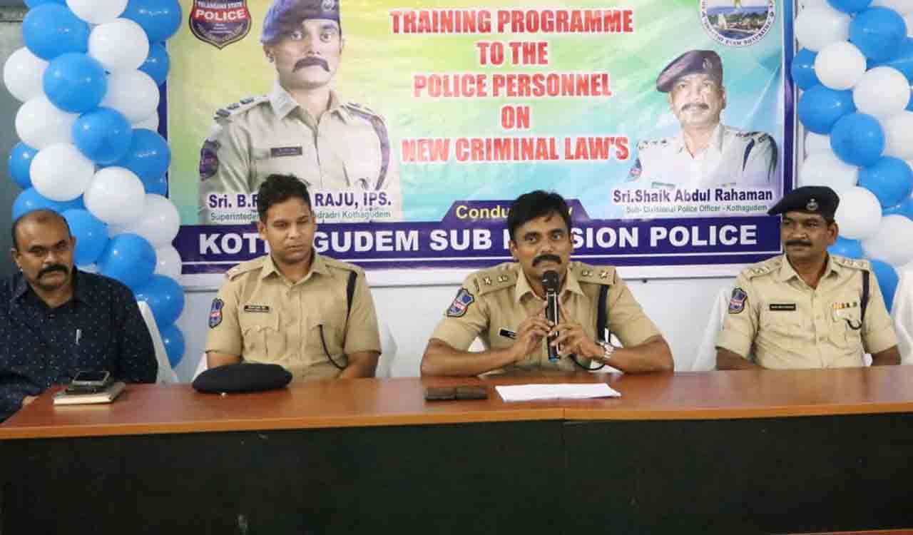 Training classes on new criminal laws for police commence in Kothagudem