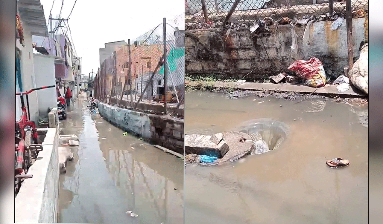 The sorry state of a lane in Yakutpura