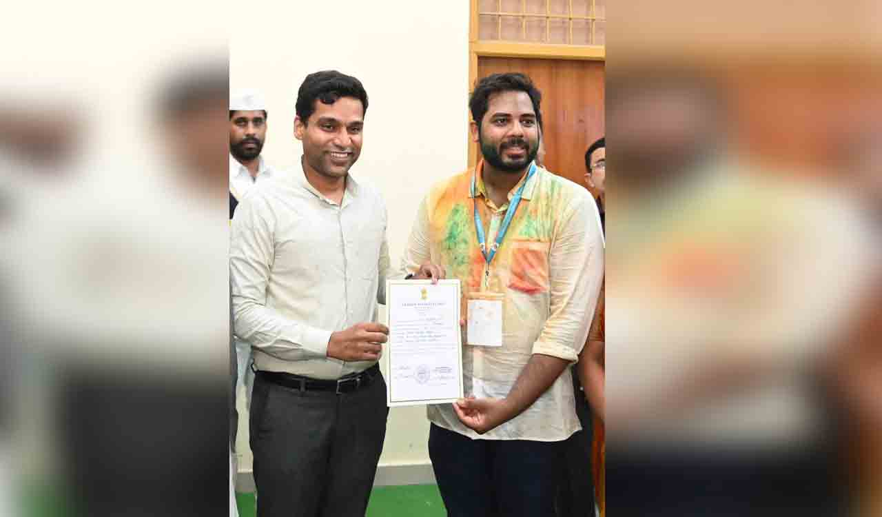 One family represents Peddapalli segment in Assembly and LS