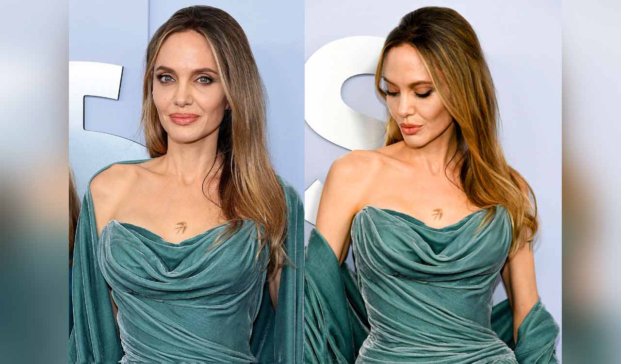 Angelina Jolie gets tiny bird tattoo