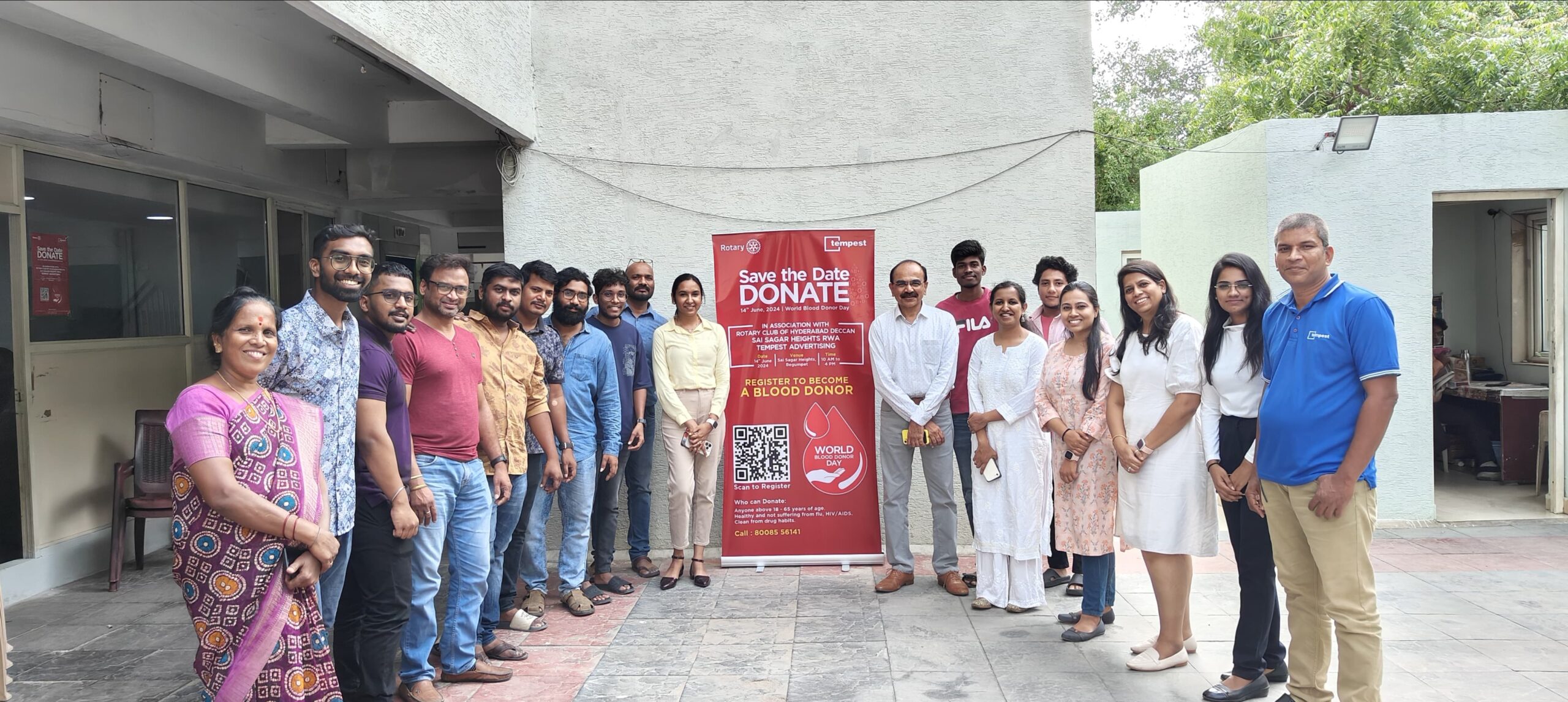 Tempest Advertising organises blood donation camp