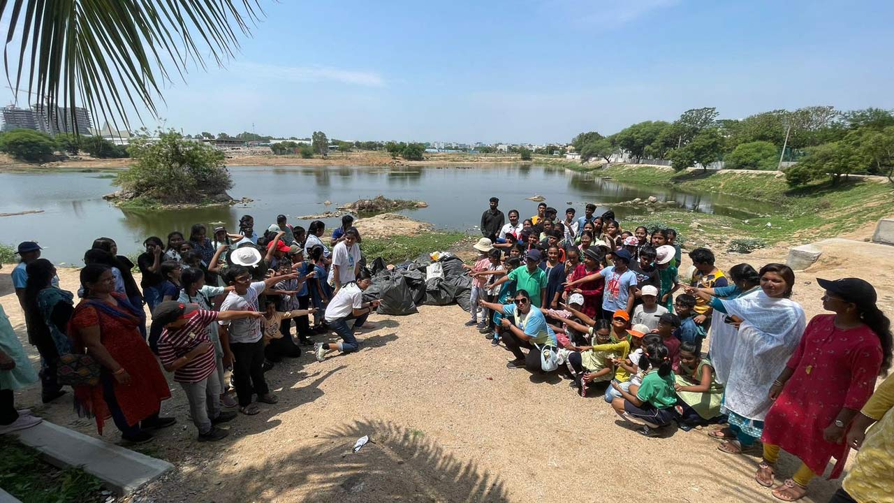 Hyderanagar lake cleaning taken up on World Environment Day