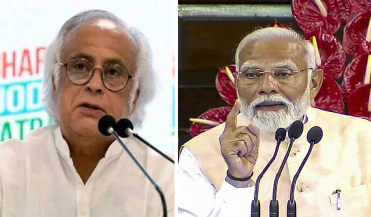 Congress takes ‘Narendra Destructive Alliance’ dig at Modi