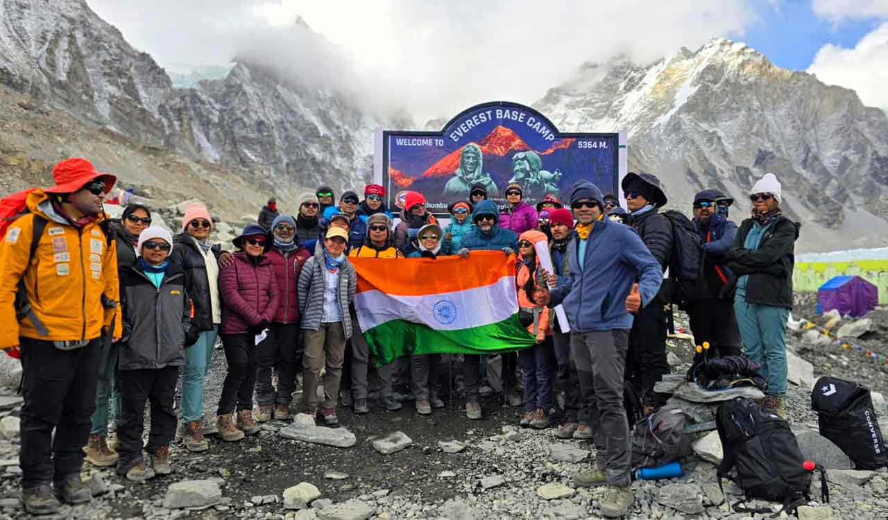 Four young climbers from Telangana conquer new heights