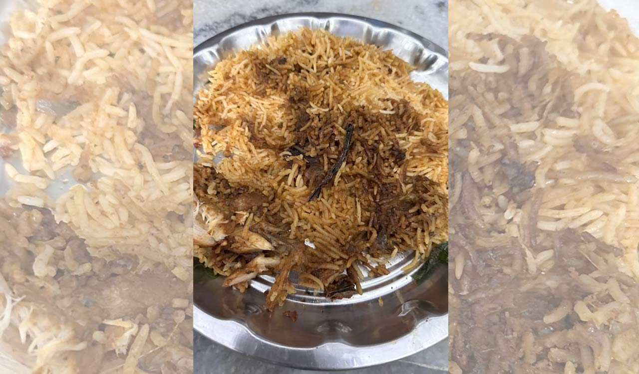 Customer finds ‘hair pin’ in Biryani ordered from restaurant in Hyderabad – Telangana Today 