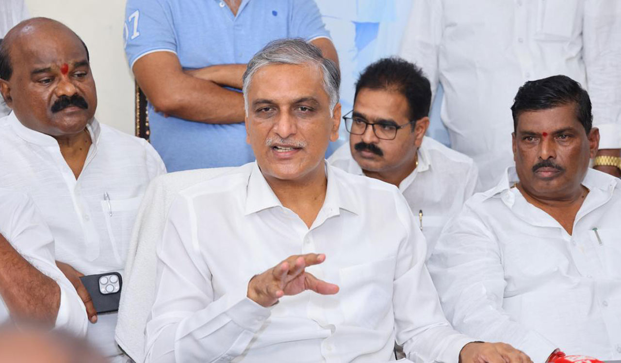 Excise policy case: Harish Rao meets MLC Kavitha in Tihar jail