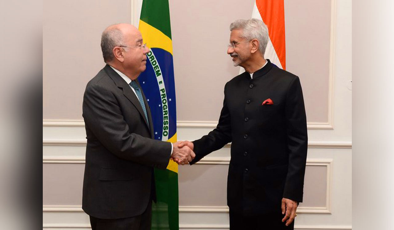 Jaishankar meets Brazilian FM Mauro Vieira