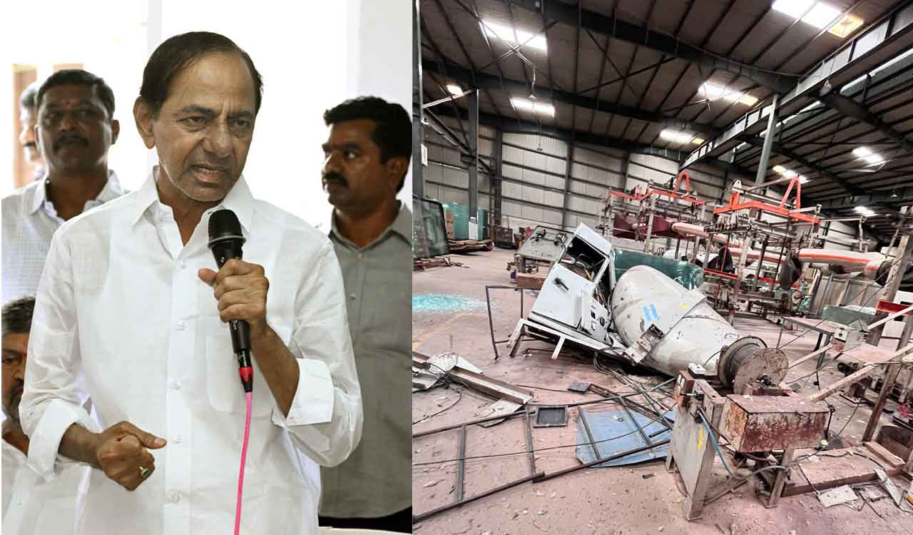 KCR condoles death of workers in industrial mishap at Shadnagar