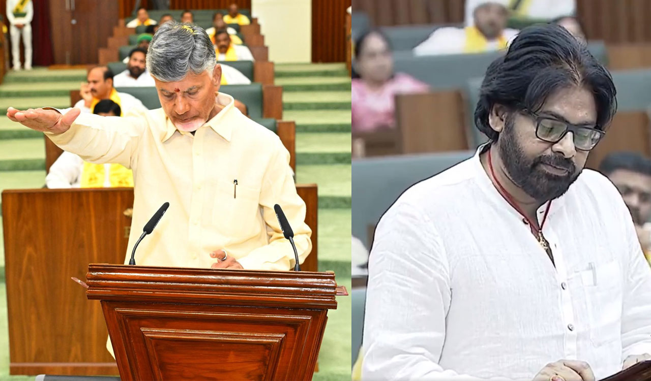 Andhra Pradesh: Naidu, Pawan Kalyan take oath as MLAs
