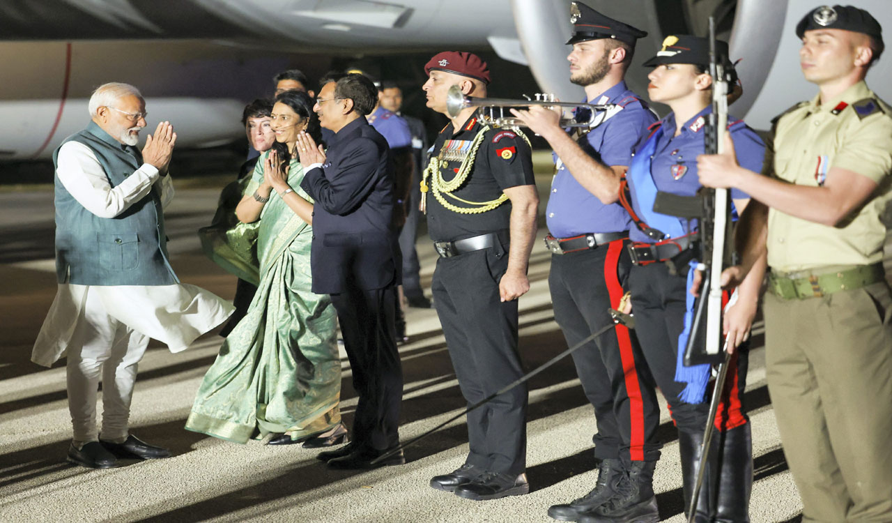 G7 meet: Modi arrives in Italy, to hold talks with world leaders