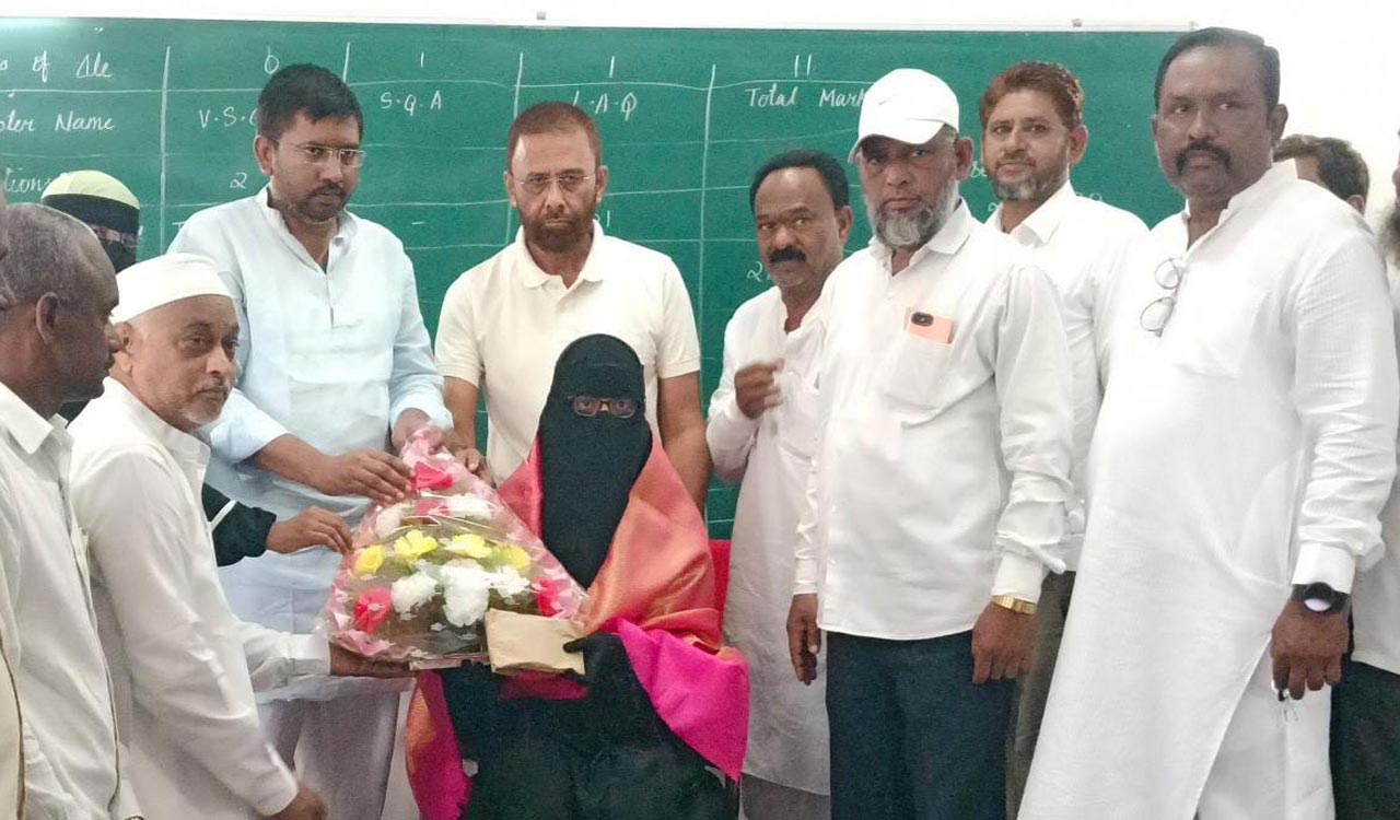 NEET ranker felicitated in Adilabad