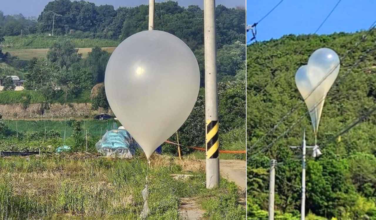 N. Korea sends 90 trash-filled balloons to S. Korea: Seoul Military