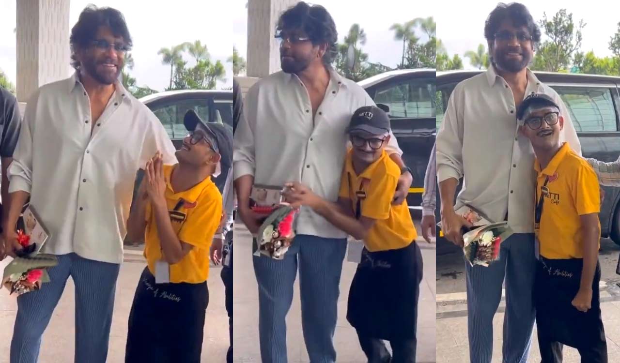 Watch: Nagarjuna apologises to fan in person, hugs him after airport incident