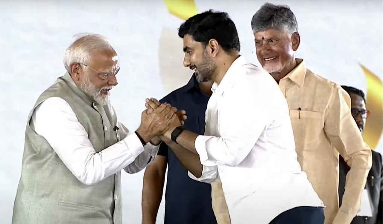 Nara Lokesh, Atchannaidu sworn-in as ministers in Chandrababu Naidu Cabinet