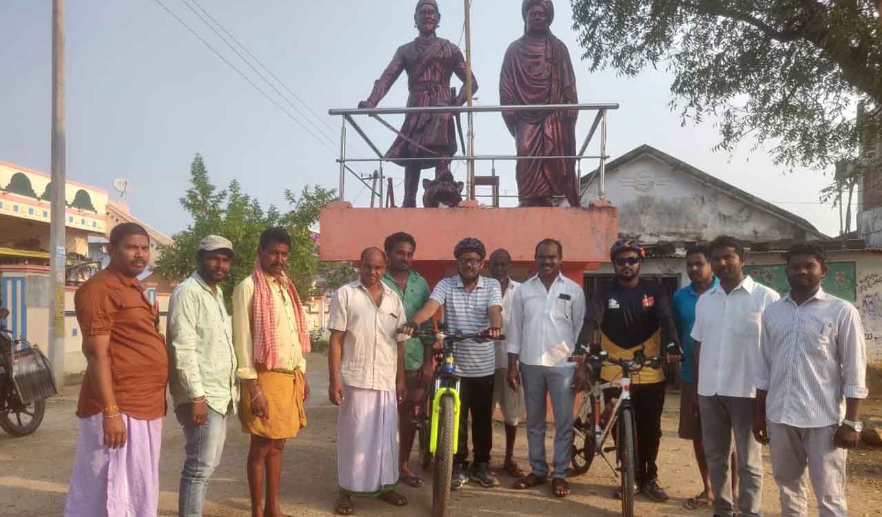 Nirmal: Govt teacher pedals to stay fit, create awareness over cycling