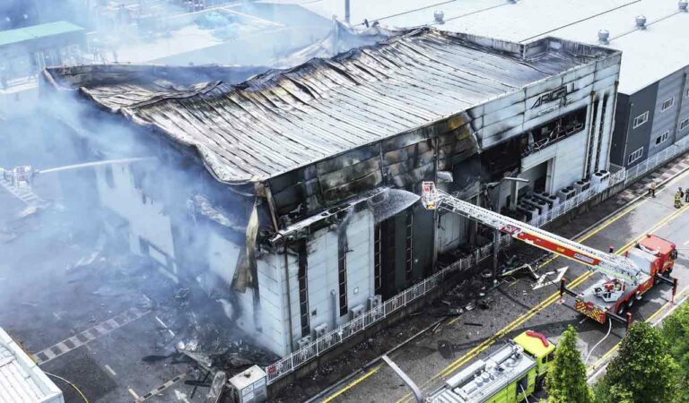 South Korea factory fire