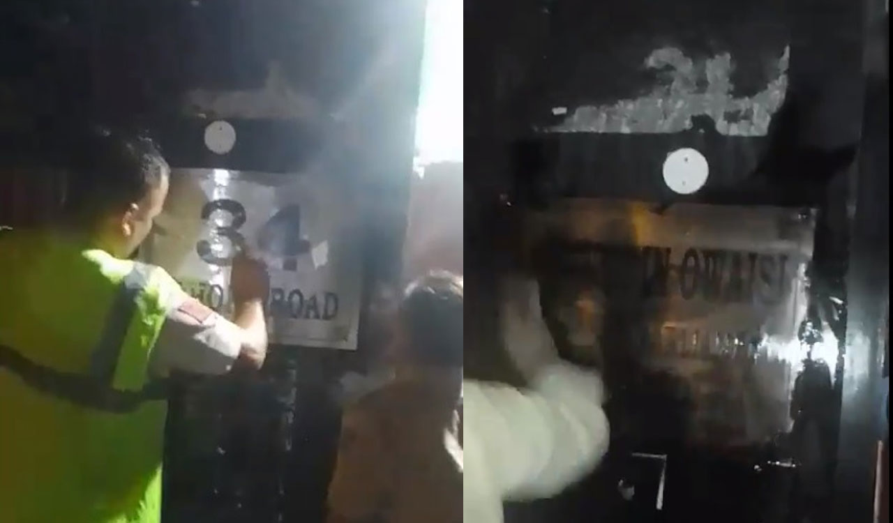 Owaisi’s Delhi house vandalised, Hyd MP says “not for the first time…”