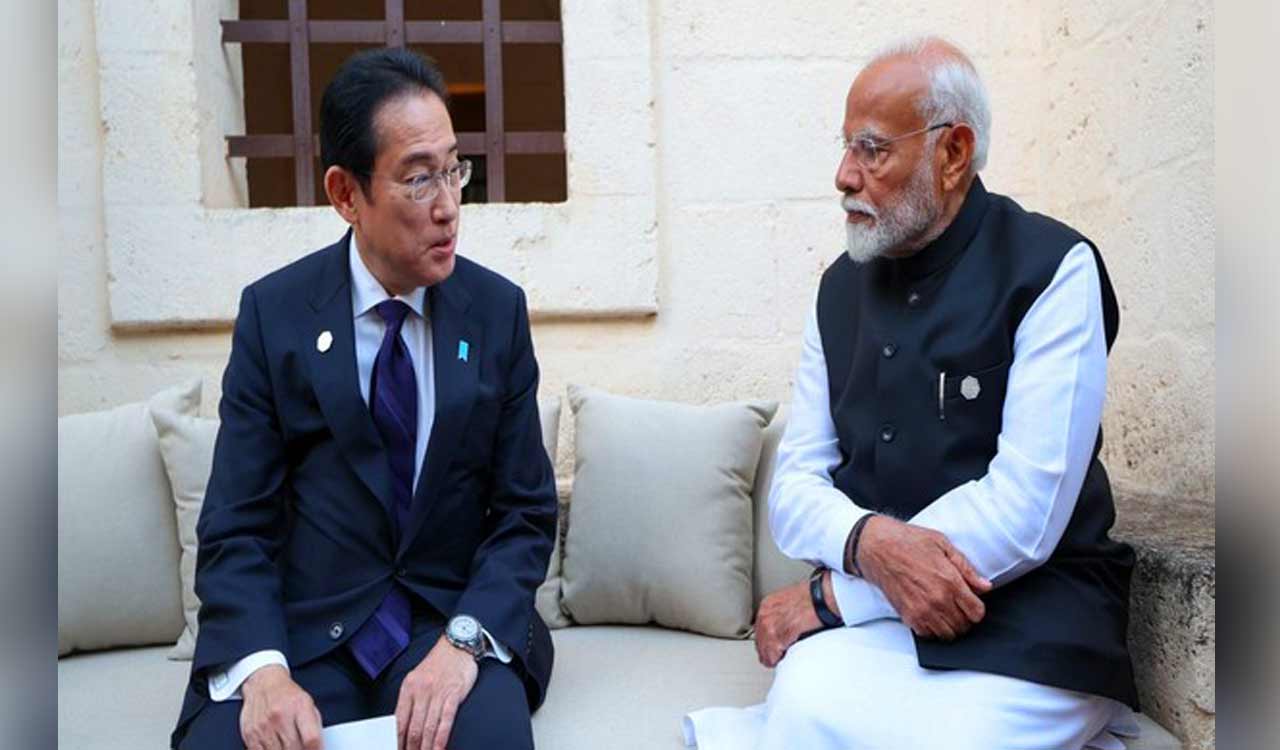PM Modi, Kishida discuss Mumbai-Ahmedabad high-speed rail at G7