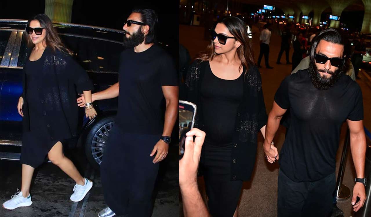 Deepika Padukone, Ranveer Singh make stylish airport appearance