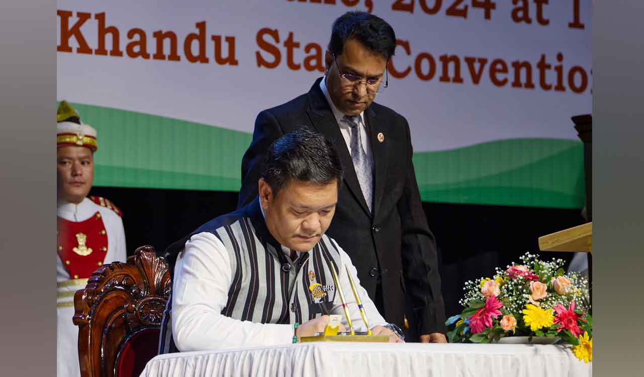 Pema Khandu sworn in as Arunachal Pradesh CM for third straight term