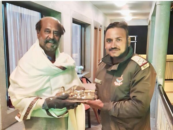 Police felicitate Rajinikanth