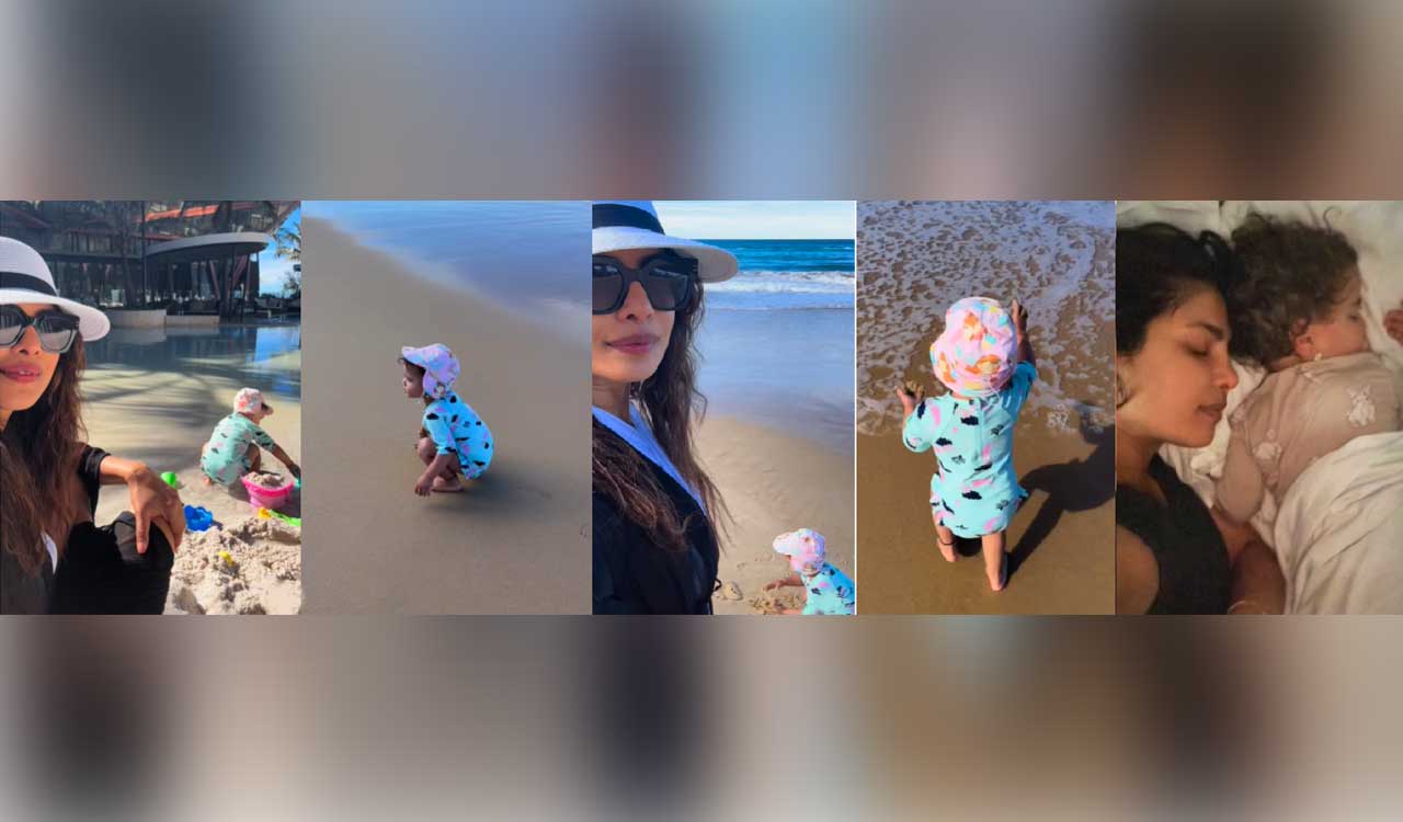 Priyanka Chopra shares sunday beach day with daughter Malti Marie