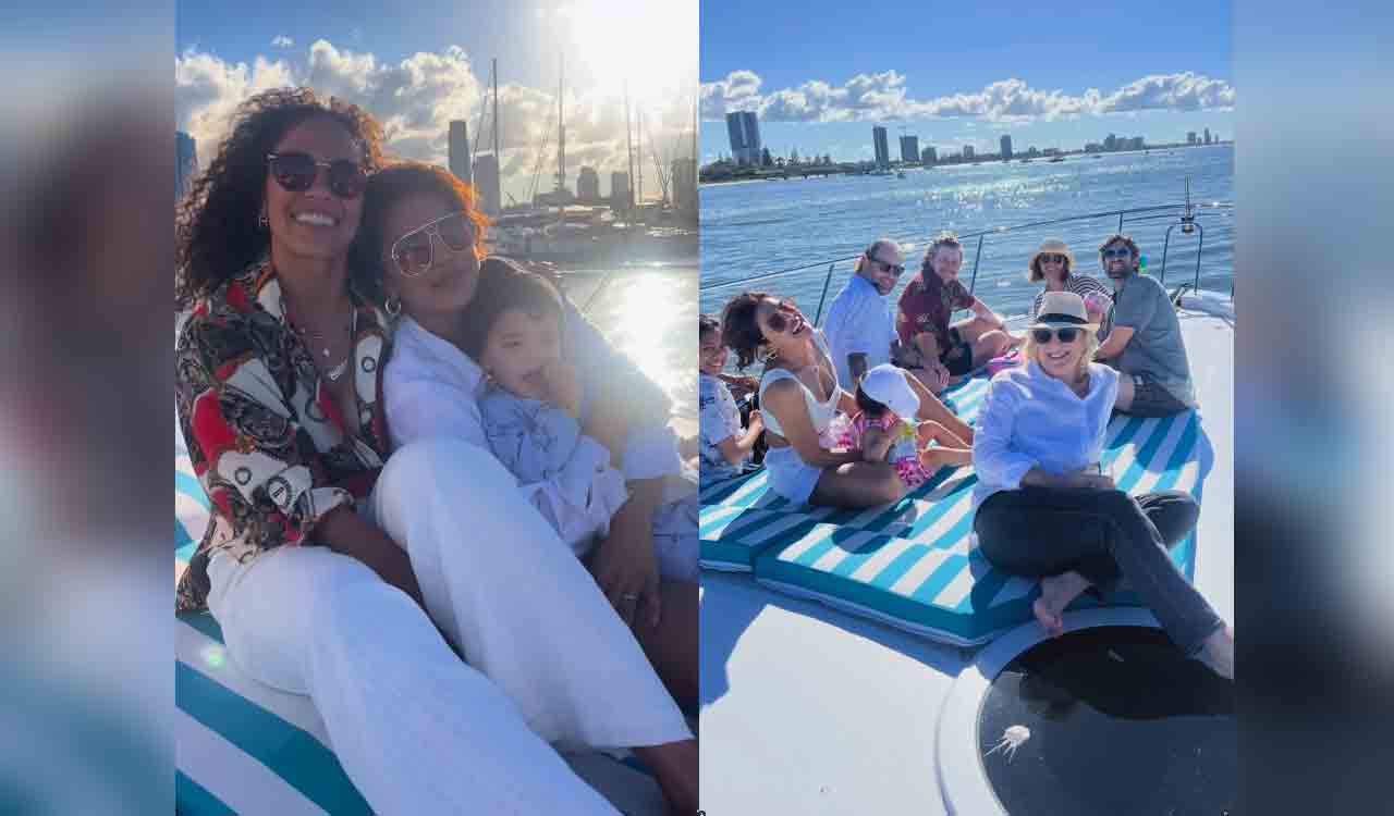 Priyanka Chopra shares yacht fun with daughter and ‘The Bluff’ team