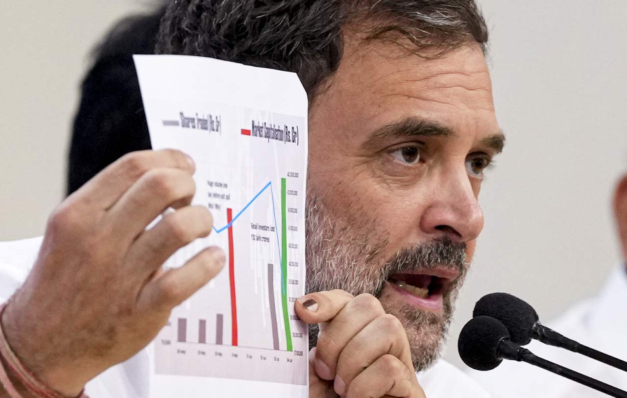 Biggest stock market scam…we demand Joint Parliamentary Committee, says Rahul Gandhi