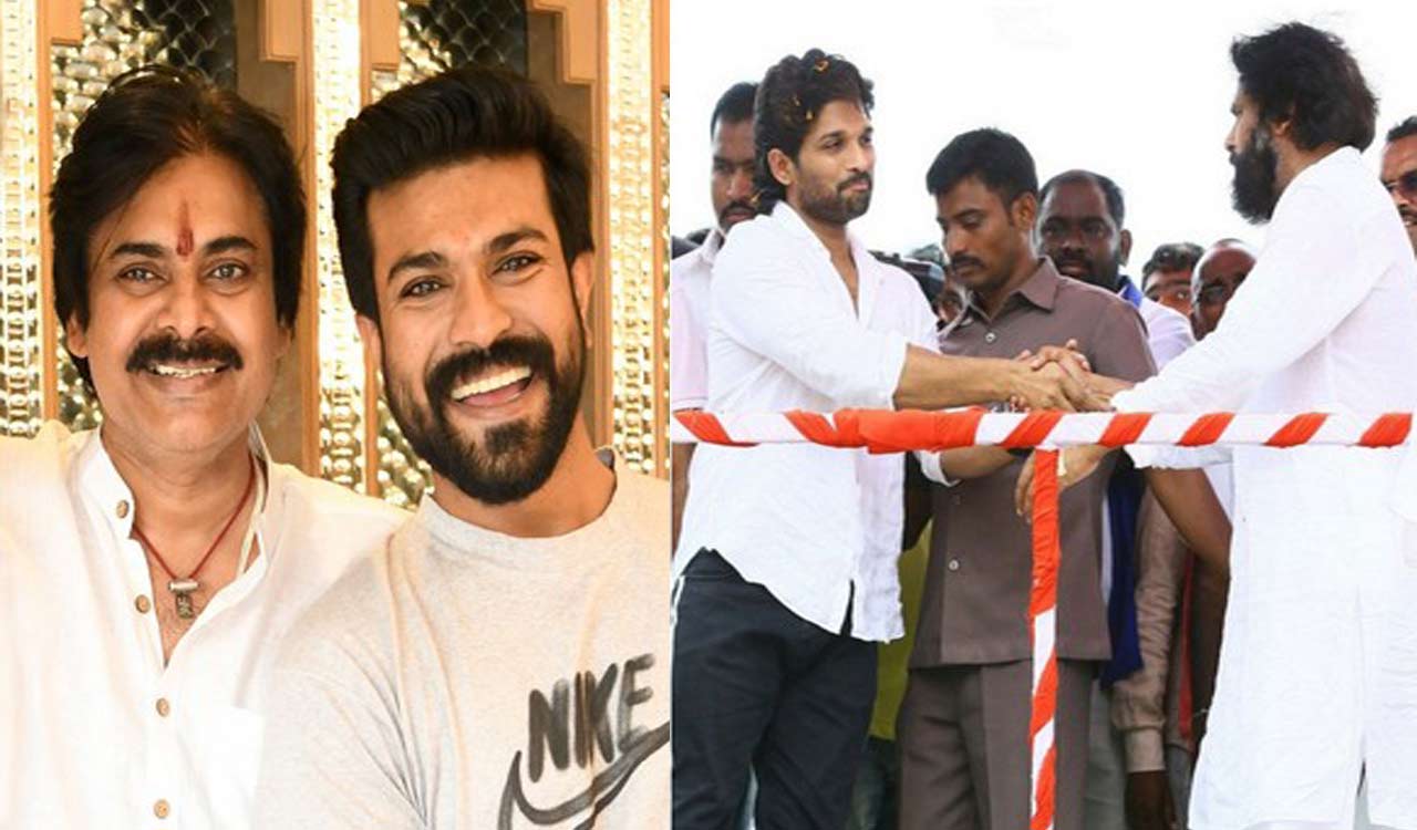 Ram Charan, Allu Arjun congratulate Pawan Kalyan on election win