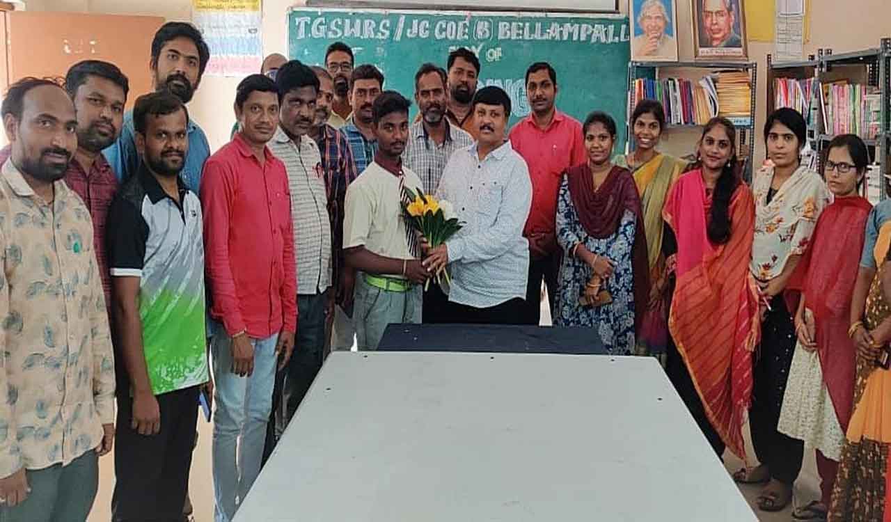 TSWR CoE-Bellampalli student get seat at IIT-Kharagpur