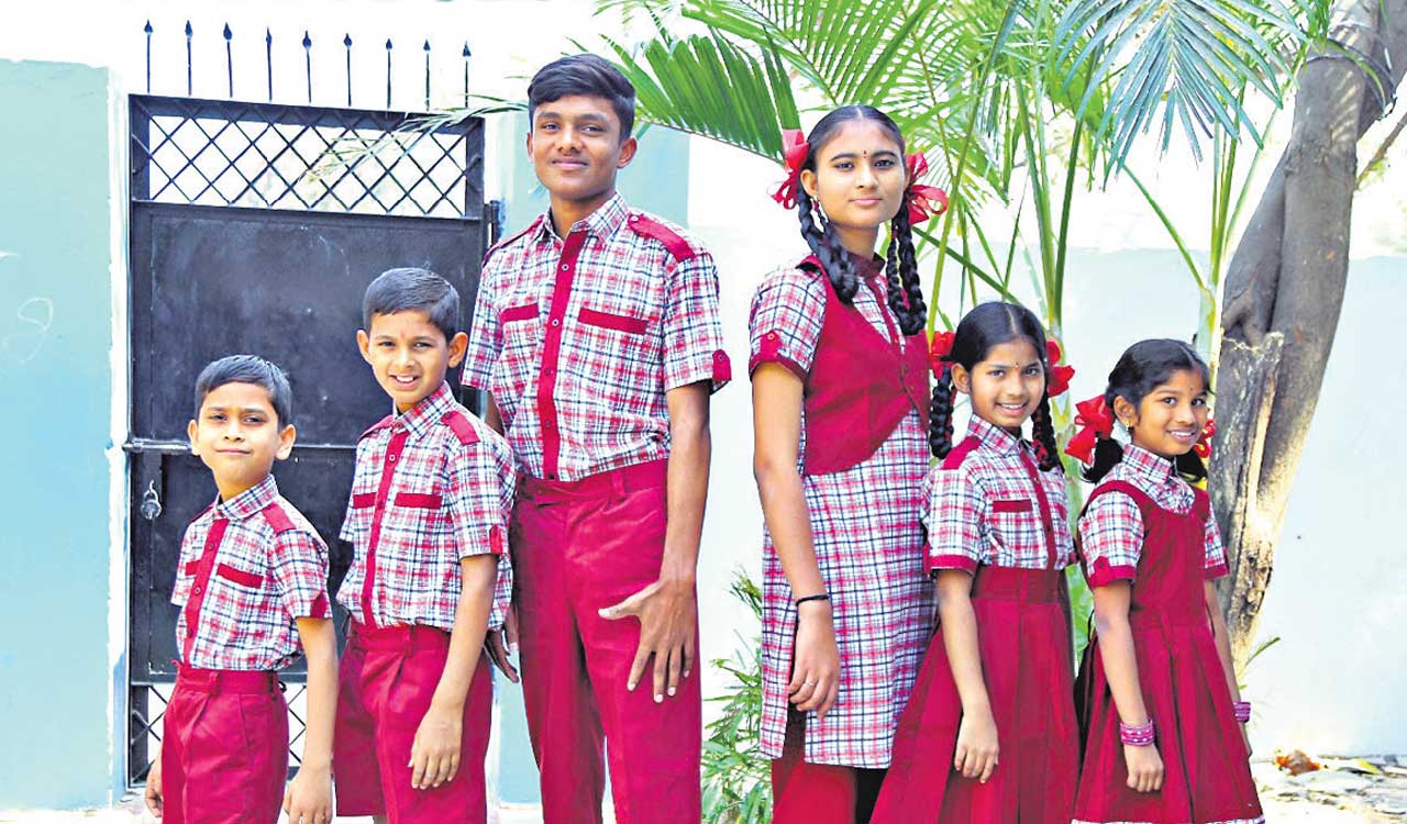 Telangana govt increases stitching charges of school uniforms from Rs 50 to Rs 75 per pair